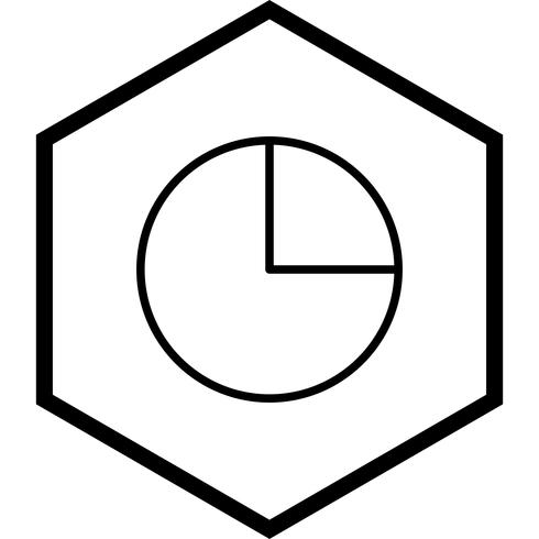 Cirkeldiagram pictogram ontwerp vector
