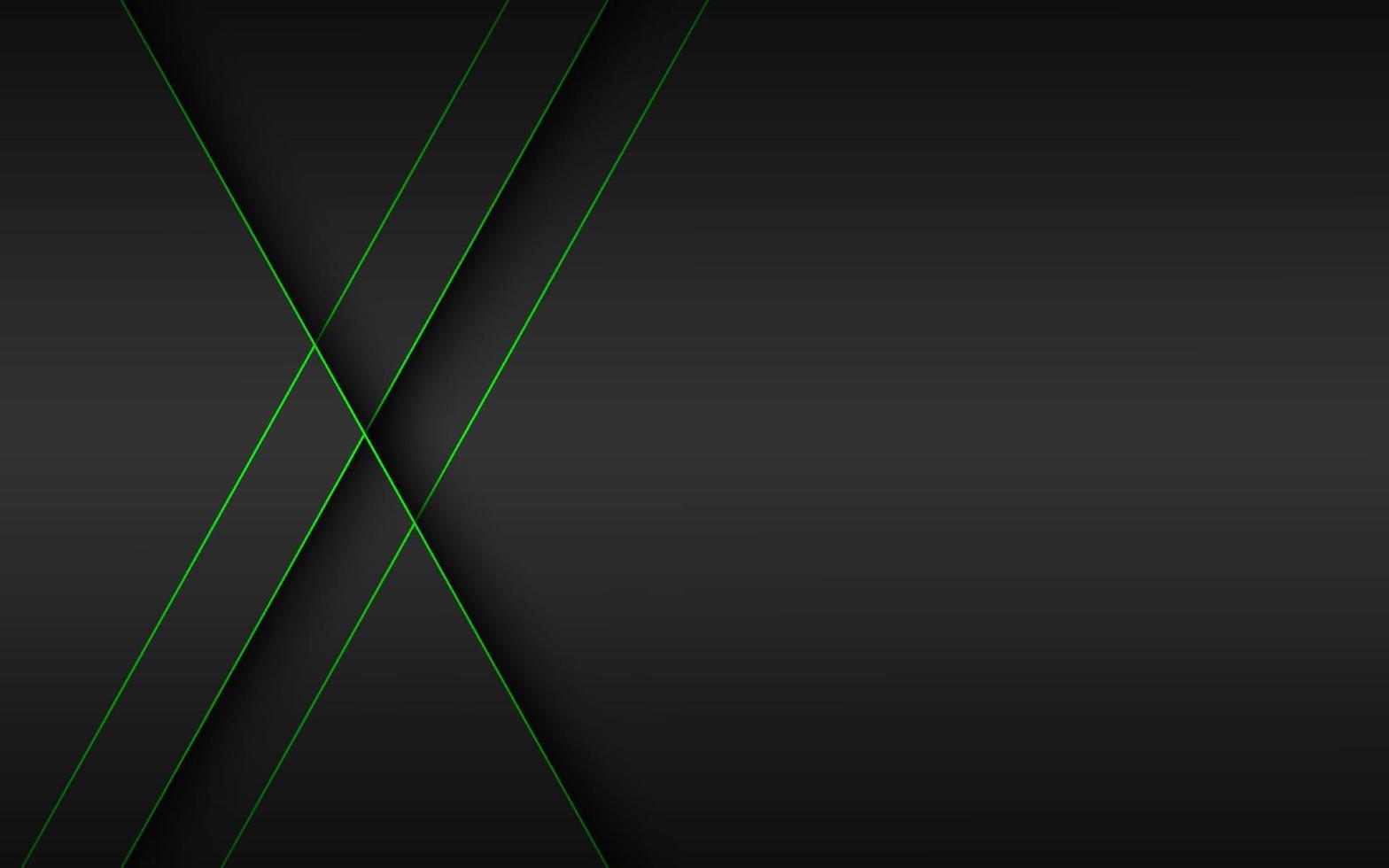 abstracte groene pijl richting donkere schaduw lijnen. moderne futuristische achtergrond vectorillustratie vector