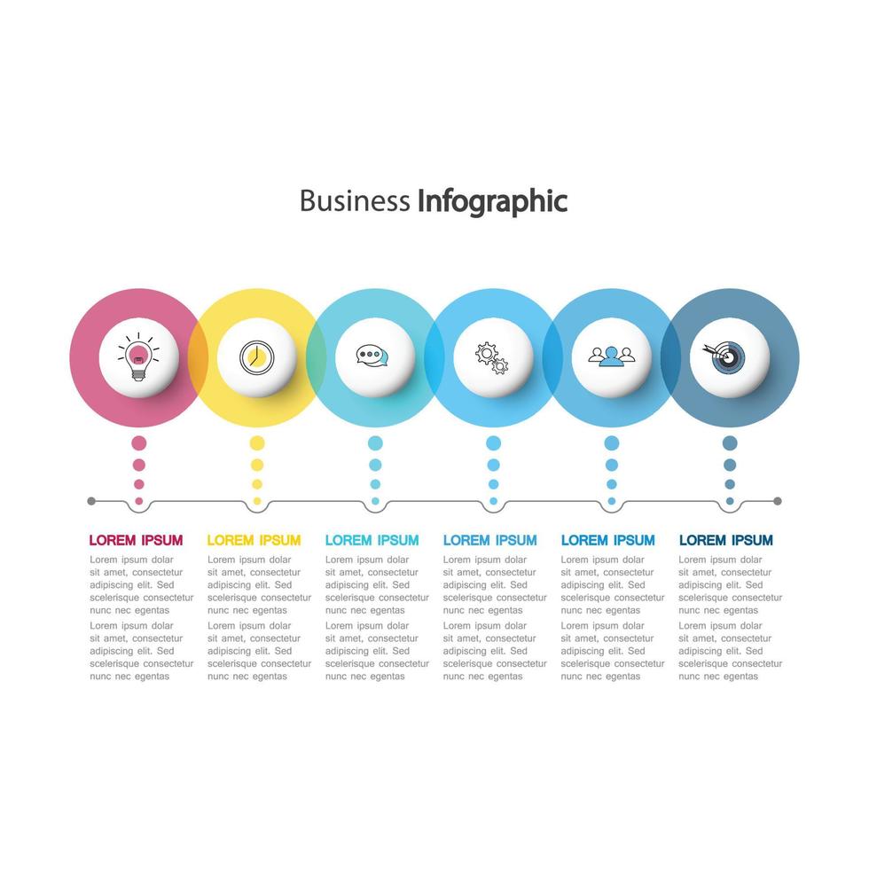 vector infographic sjabloon voor diagrammen, grafieken, presentaties, grafieken, bedrijfsconcepten.