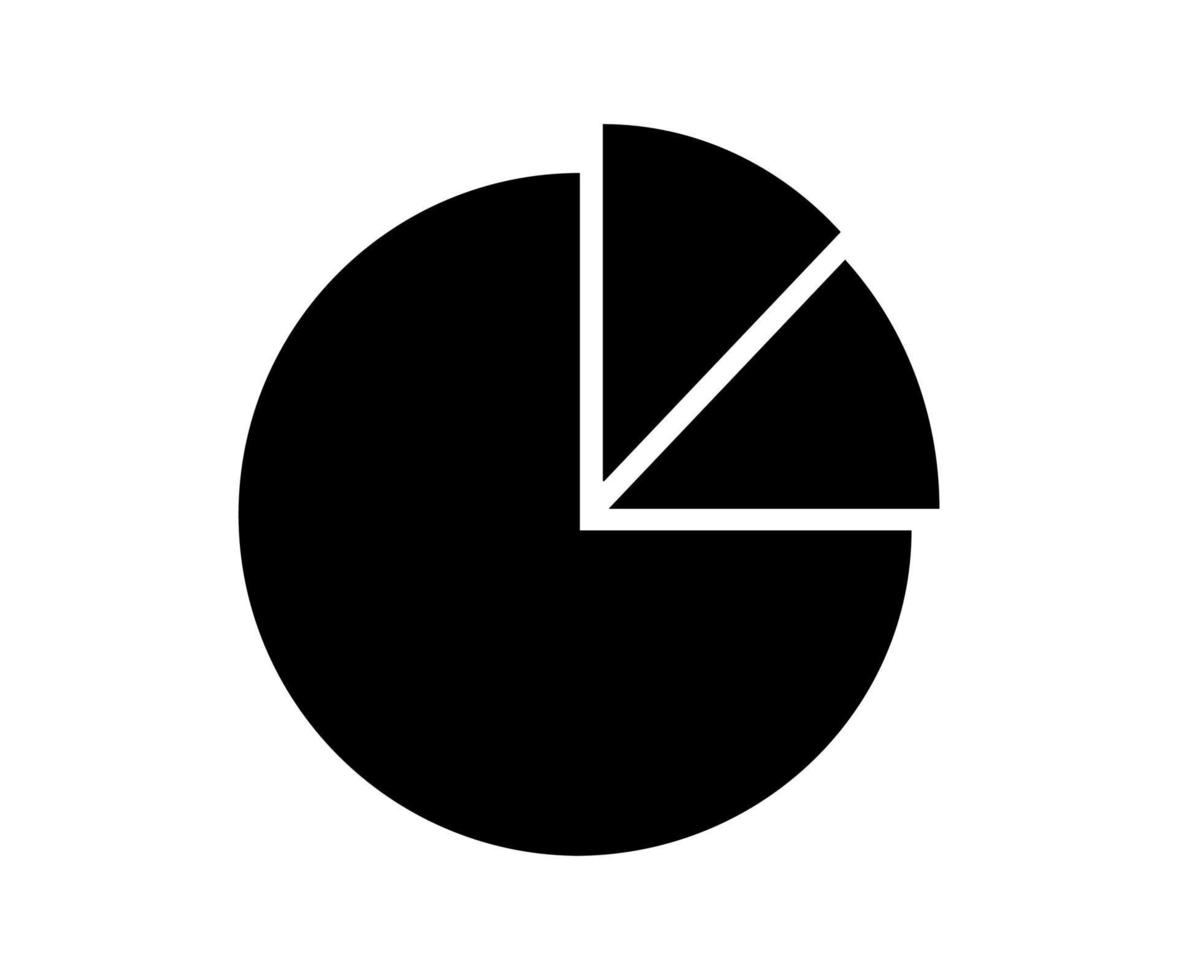cirkeldiagram pictogram in trendy vlakke stijl geïsoleerd op een grijze achtergrond. grafieksymbool voor uw websiteontwerp, logo, app, ui. vectorillustratie, vector