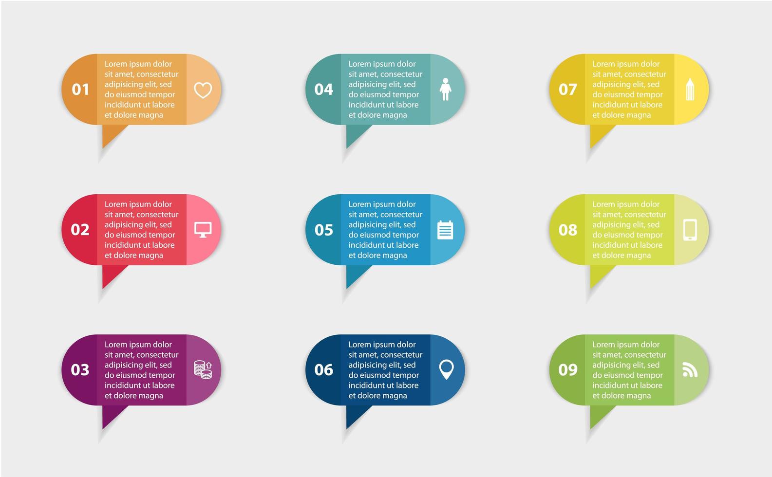 vector papieren vlag stickers en labels met realistische schaduwen voor infographic set