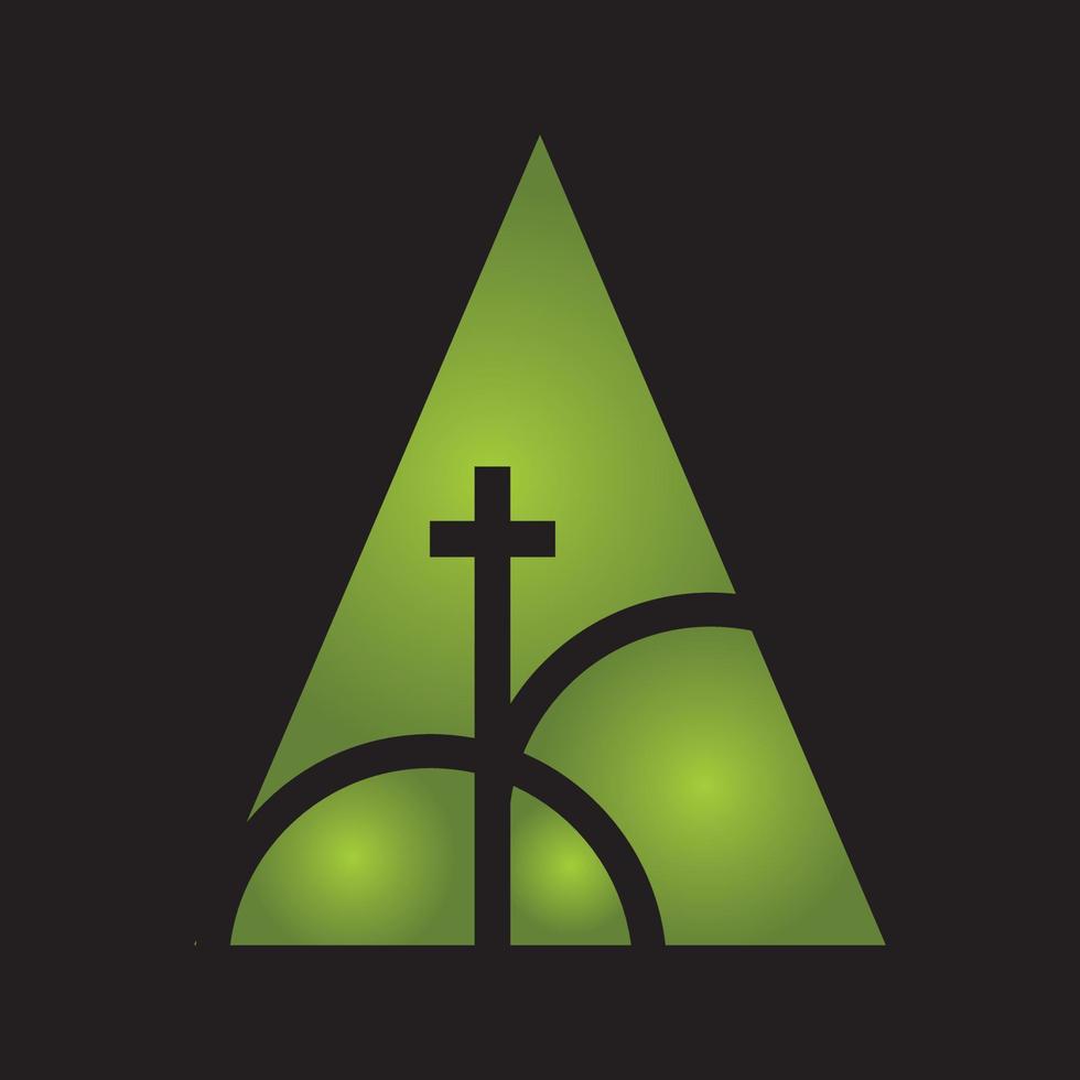 de kerk logo ontwerp inspiratie vector voorraad