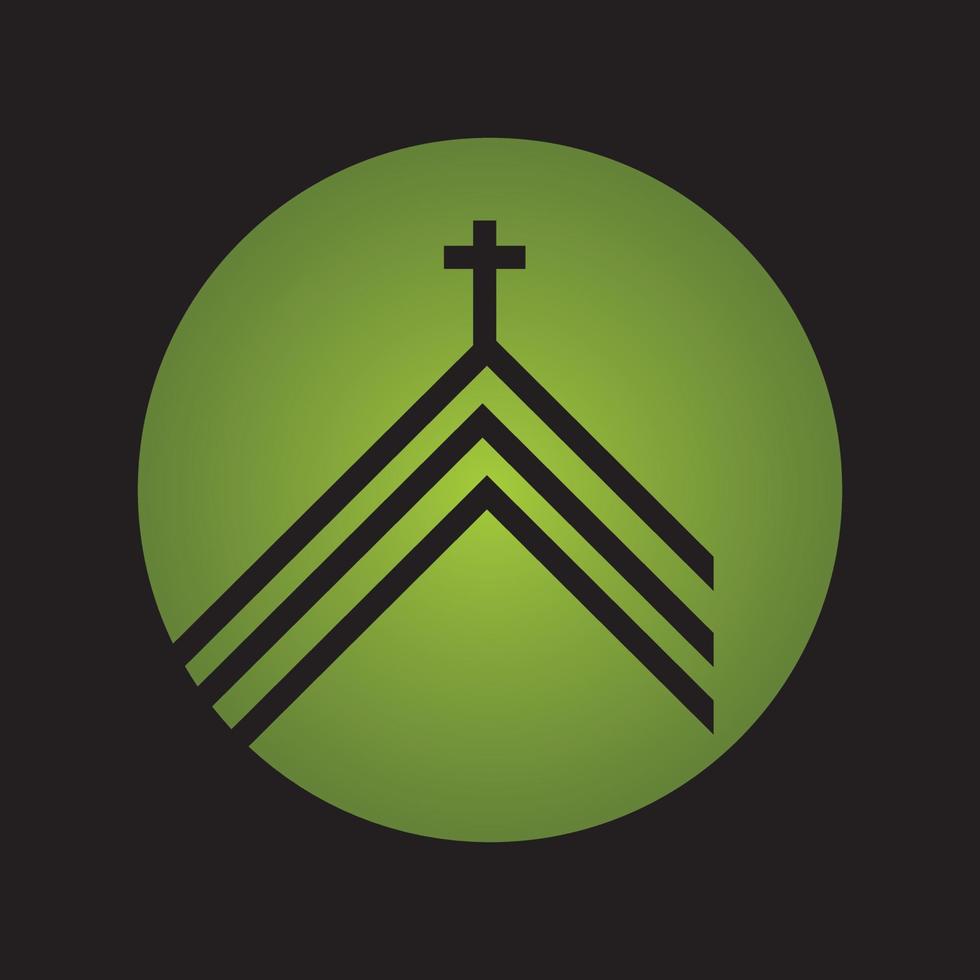 de kerk logo ontwerp inspiratie vector voorraad