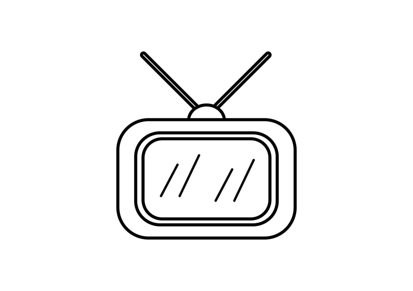 televisie overzicht op witte achtergrond vector