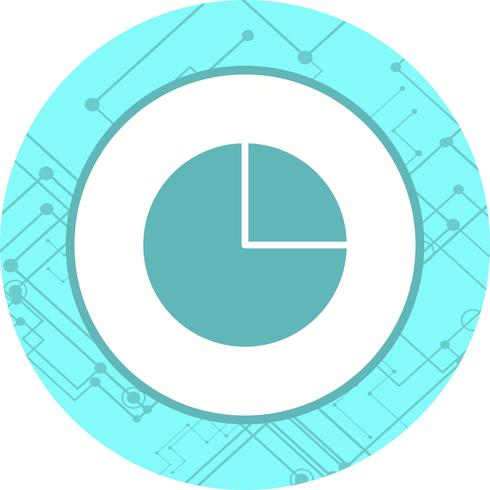 Cirkeldiagram pictogram ontwerp vector