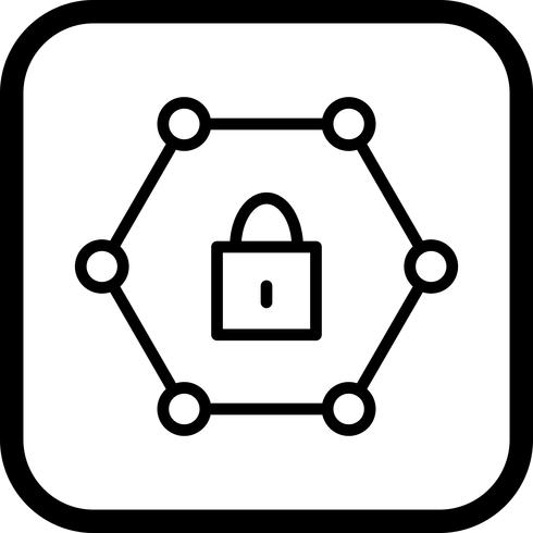 Beschermd netwerk pictogram ontwerp vector