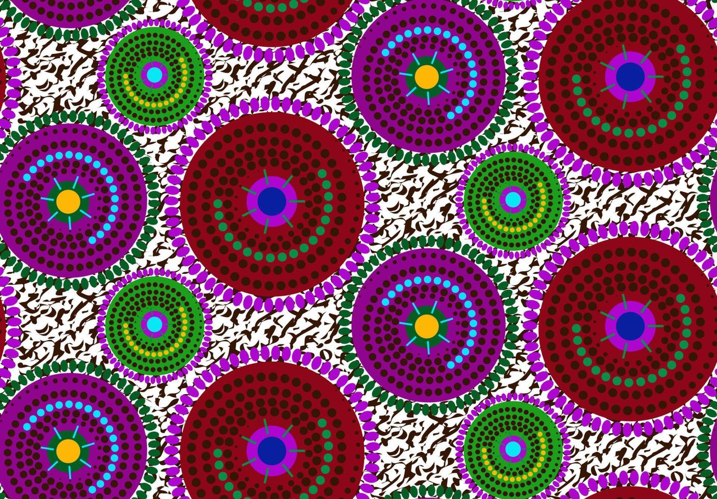 Afrikaanse wax print stof naadloze, etnische handgemaakte sieraad voor uw ontwerp, afro etnische bloemen en tribale motieven geometrische elementen. vector textuur, afrika kleurrijke textiel ankara mode-stijl