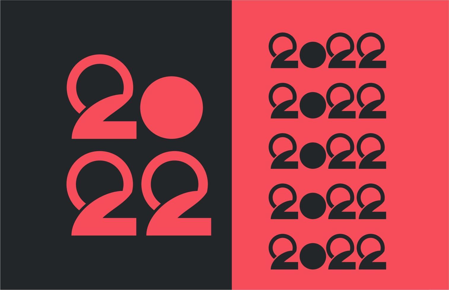 2022 teken vector ontwerp logo.eps