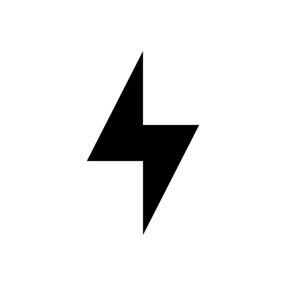 bliksem, elektrisch vermogen vector logo ontwerpelement. energie en donder elektriciteit symbool concept. bliksemschicht teken in de cirkel. flash vector embleem sjabloon. power hoge snelheid logotype