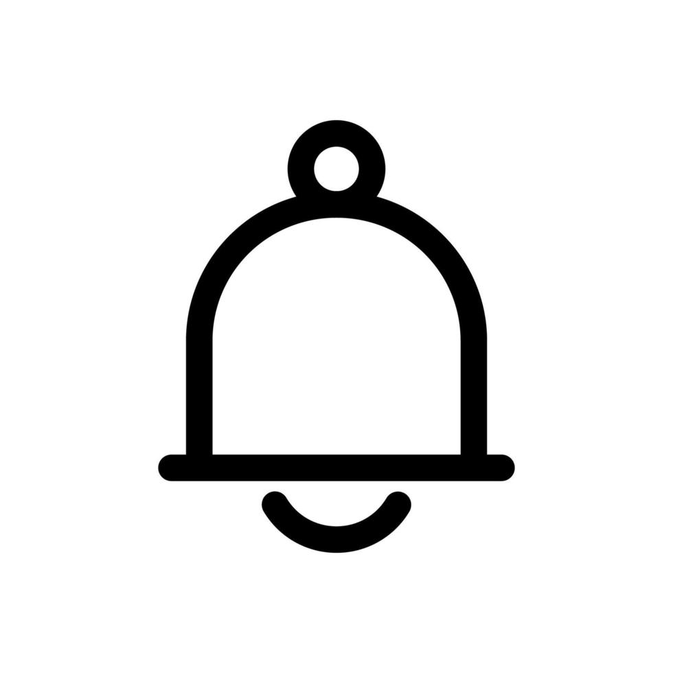 belpictogram in trendy vlakke stijl geïsoleerd op een grijze achtergrond. meldingssymbool voor uw websiteontwerp, logo, app, ui. vectorillustratie, eps10. vector