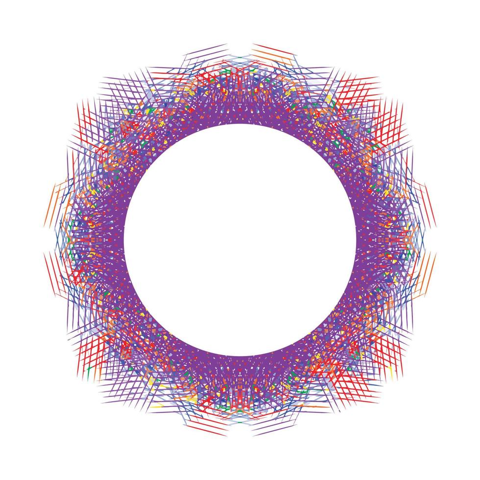 cirkelframe abstracte burst vector