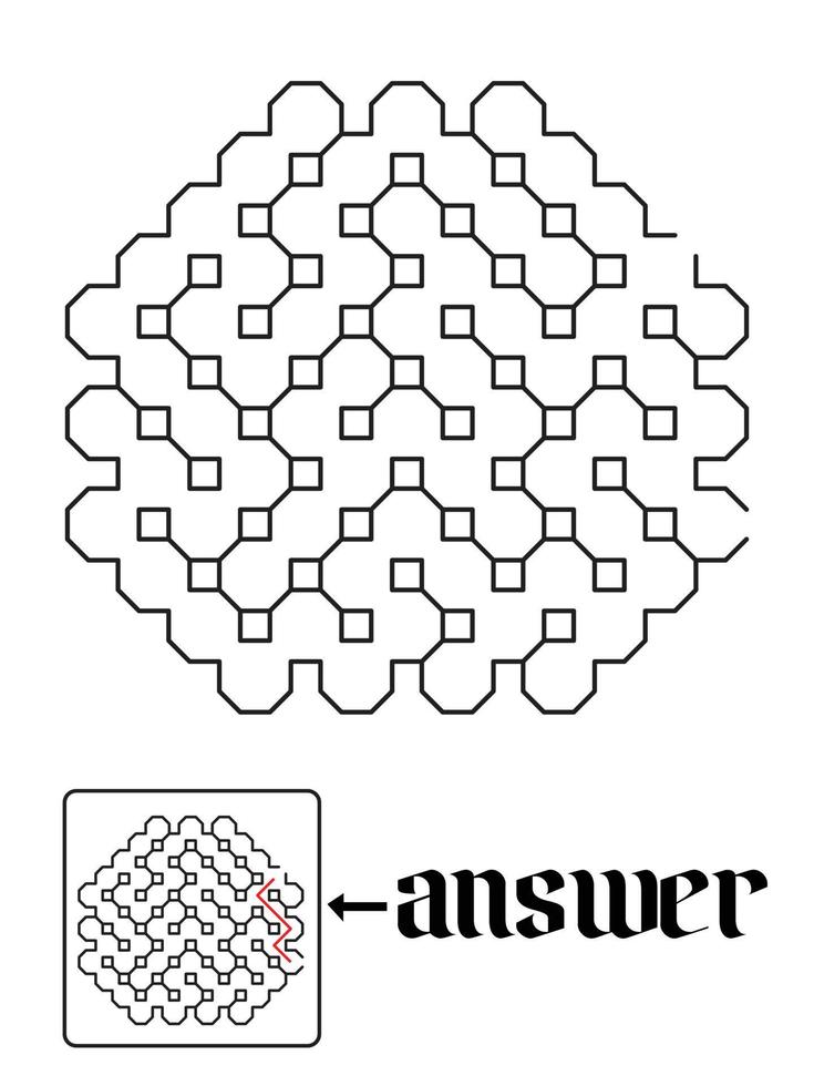 puzzelspel en antwoord vector