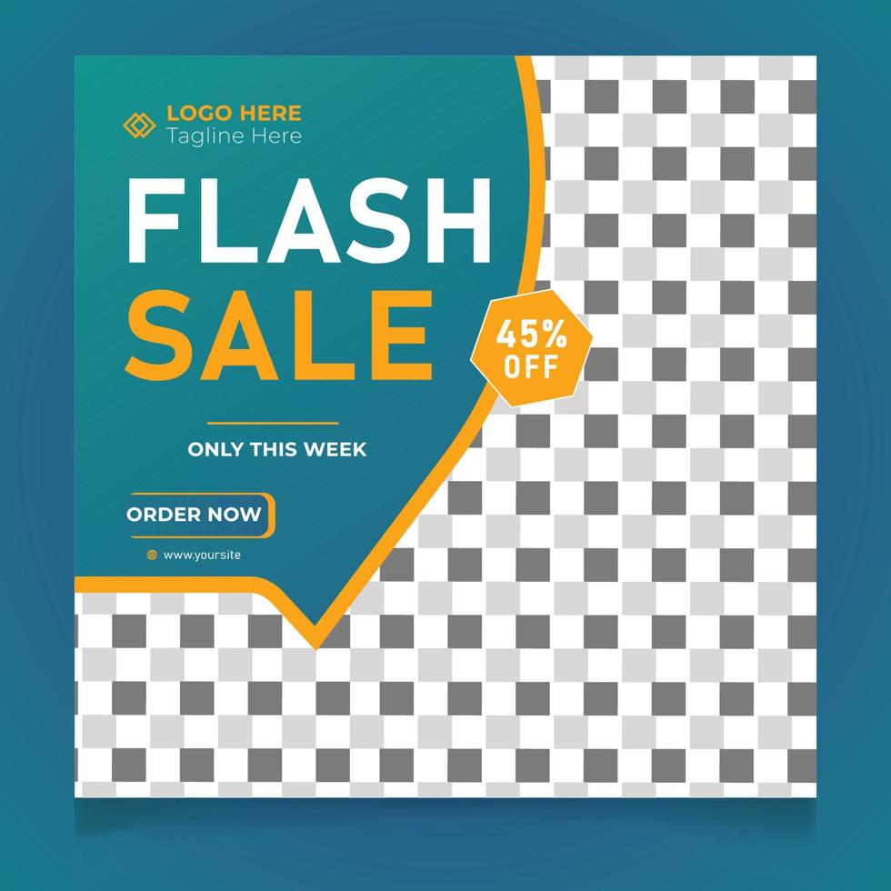flash verkoop sjabloonontwerp vector