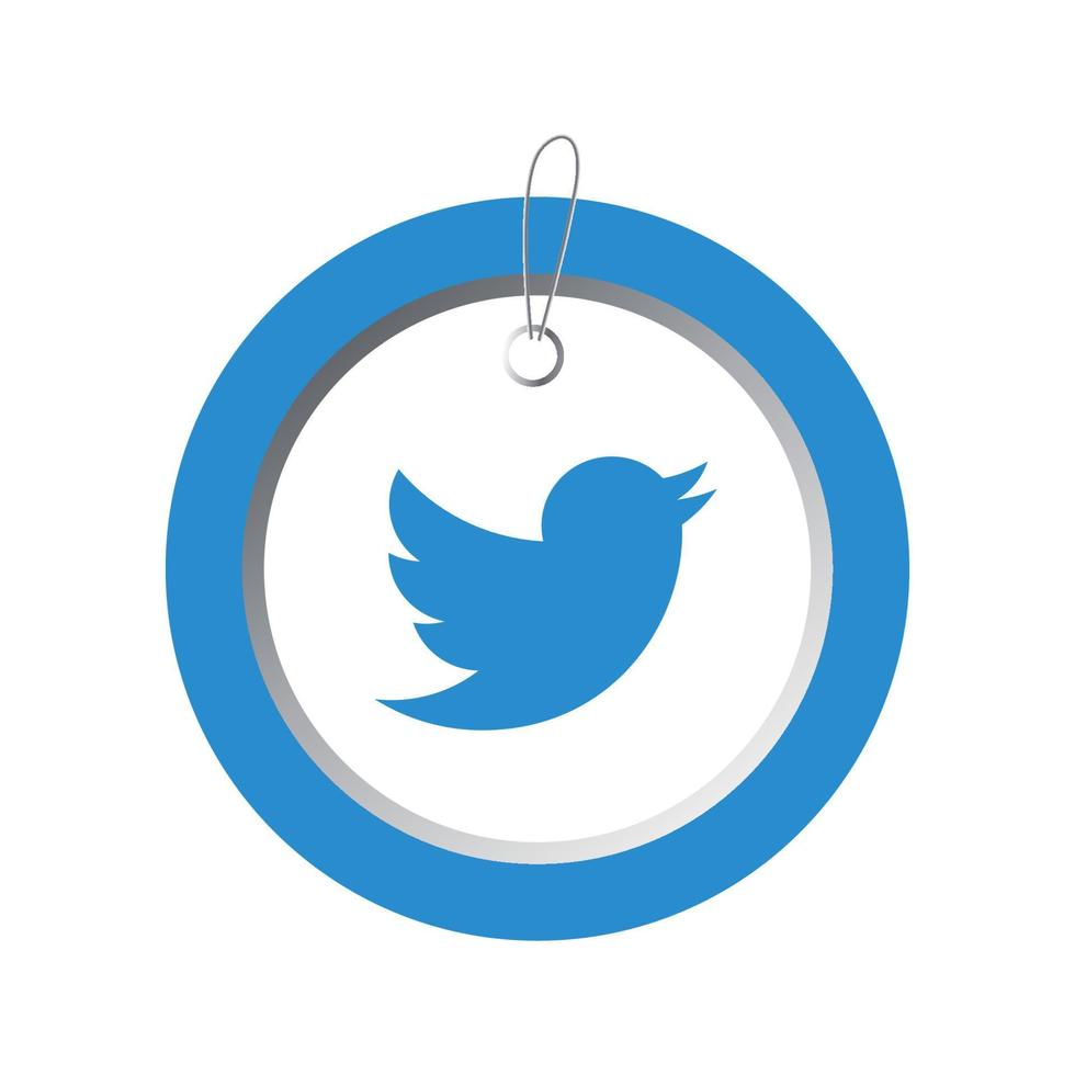 twitter sociale media logo pictogram technologie, netwerk. achtergrond, vectorillustratie vector