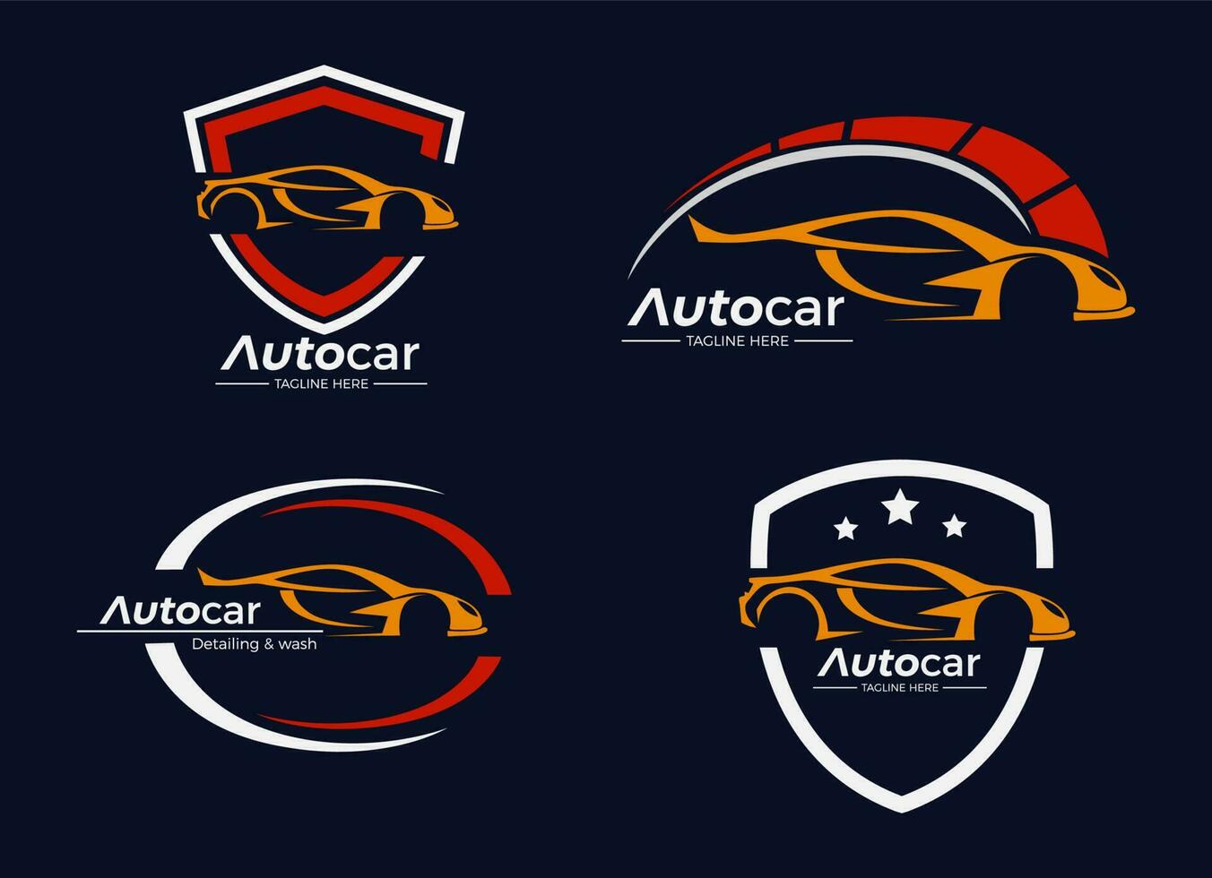 autodealer logo ontwerp inspiratie. vector