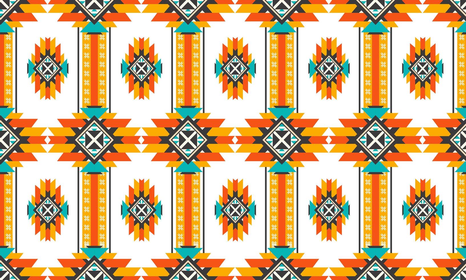 Oosterse etnische naadloze patroon vector traditionele achtergrondontwerp voor tapijt, behang, kleding, verpakking, batik, stof, vector illustratie borduurstijl.