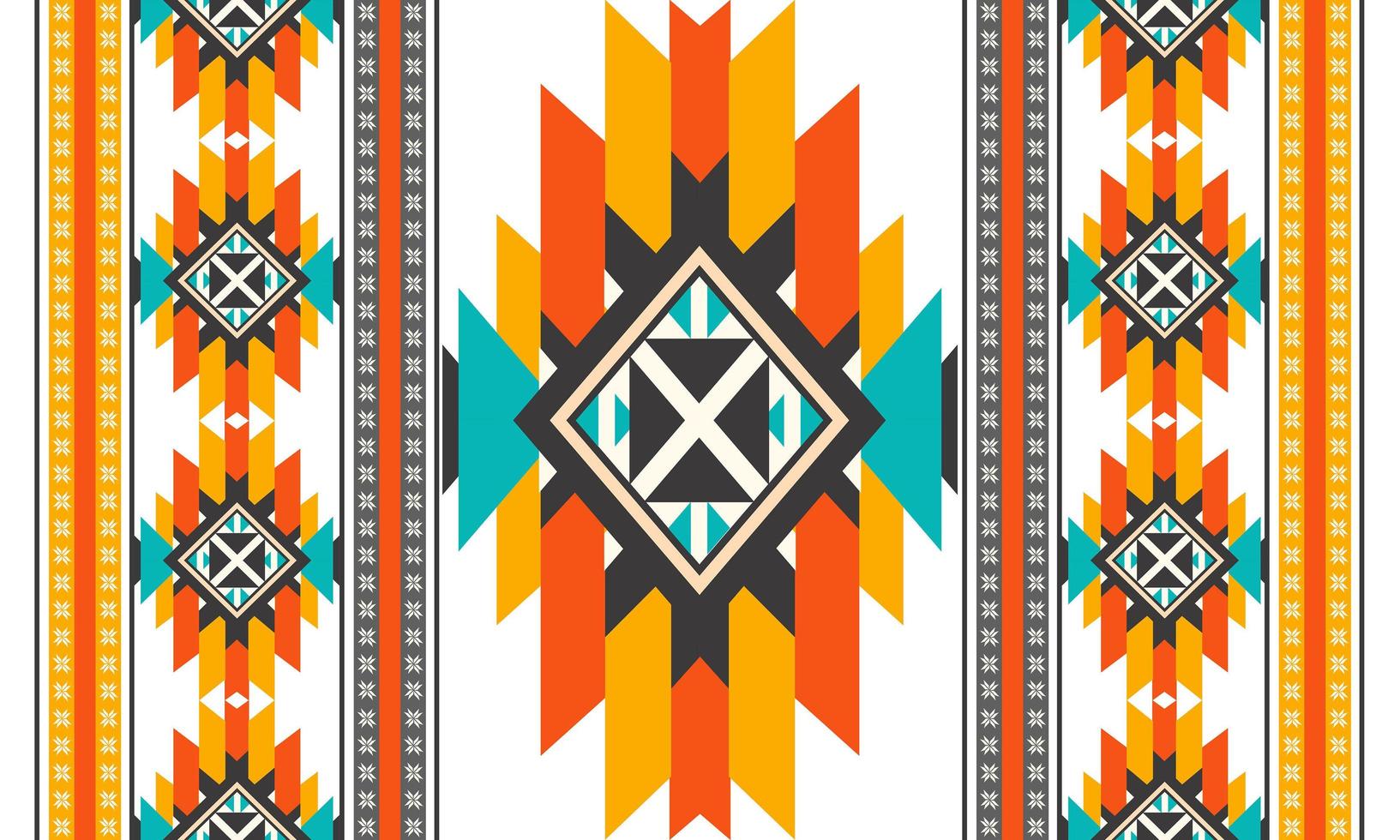 Oosterse etnische naadloze patroon vector traditionele achtergrondontwerp voor tapijt, behang, kleding, verpakking, batik, stof, vector illustratie borduurstijl.