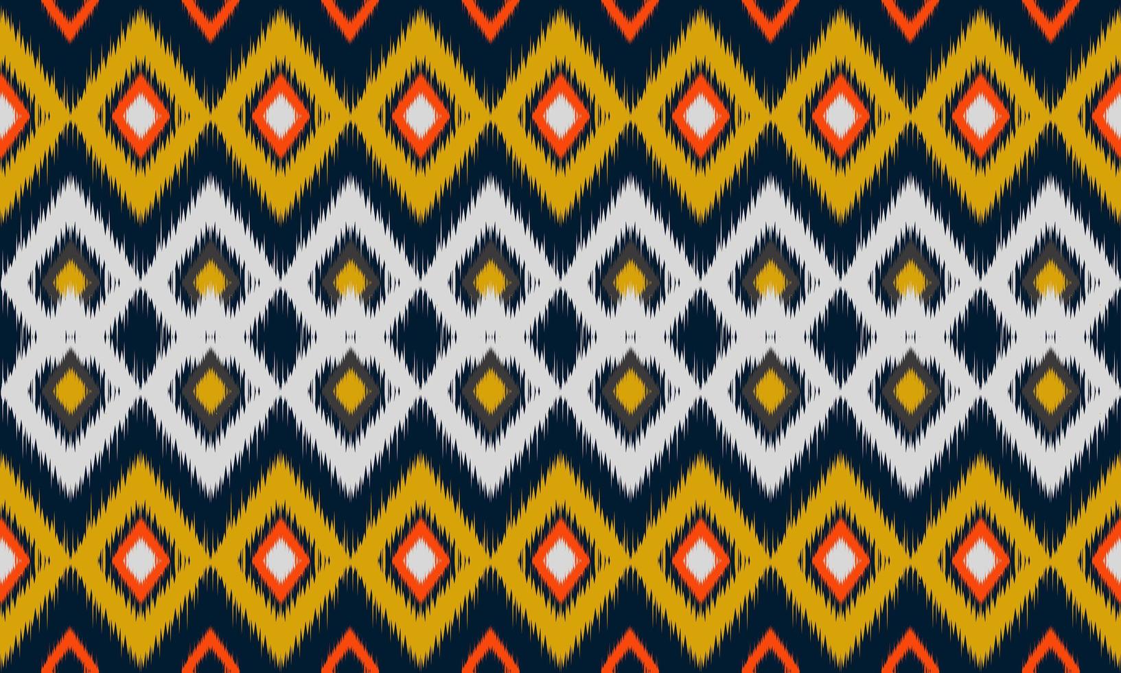 geometrische etnische oosterse ikat patroon traditioneel ontwerp voor achtergrond,tapijt,behang,kleding,inwikkeling,batik,stof,vector illustration.embroidery stijl. vector