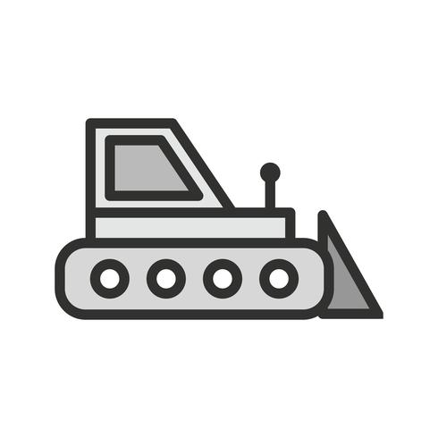 Bulldozer pictogram ontwerp vector