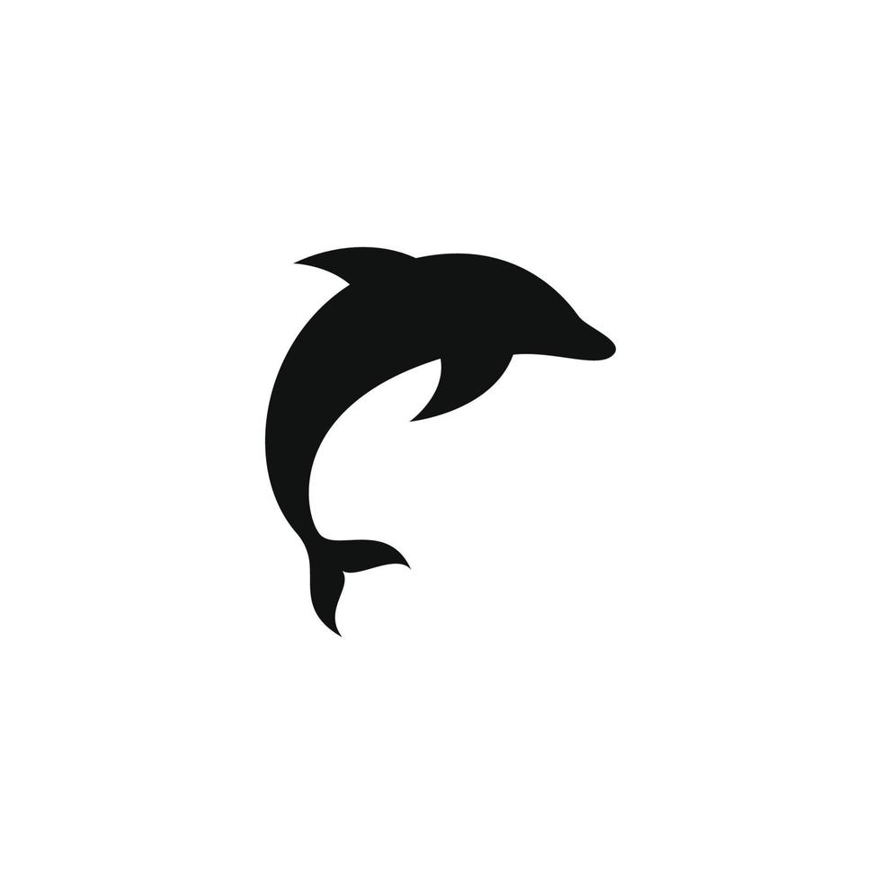 dolfijn logo vector ontwerp