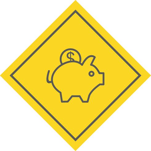 Piggy Bank pictogram ontwerp vector