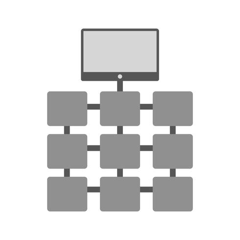 Netwerk pictogram ontwerp vector
