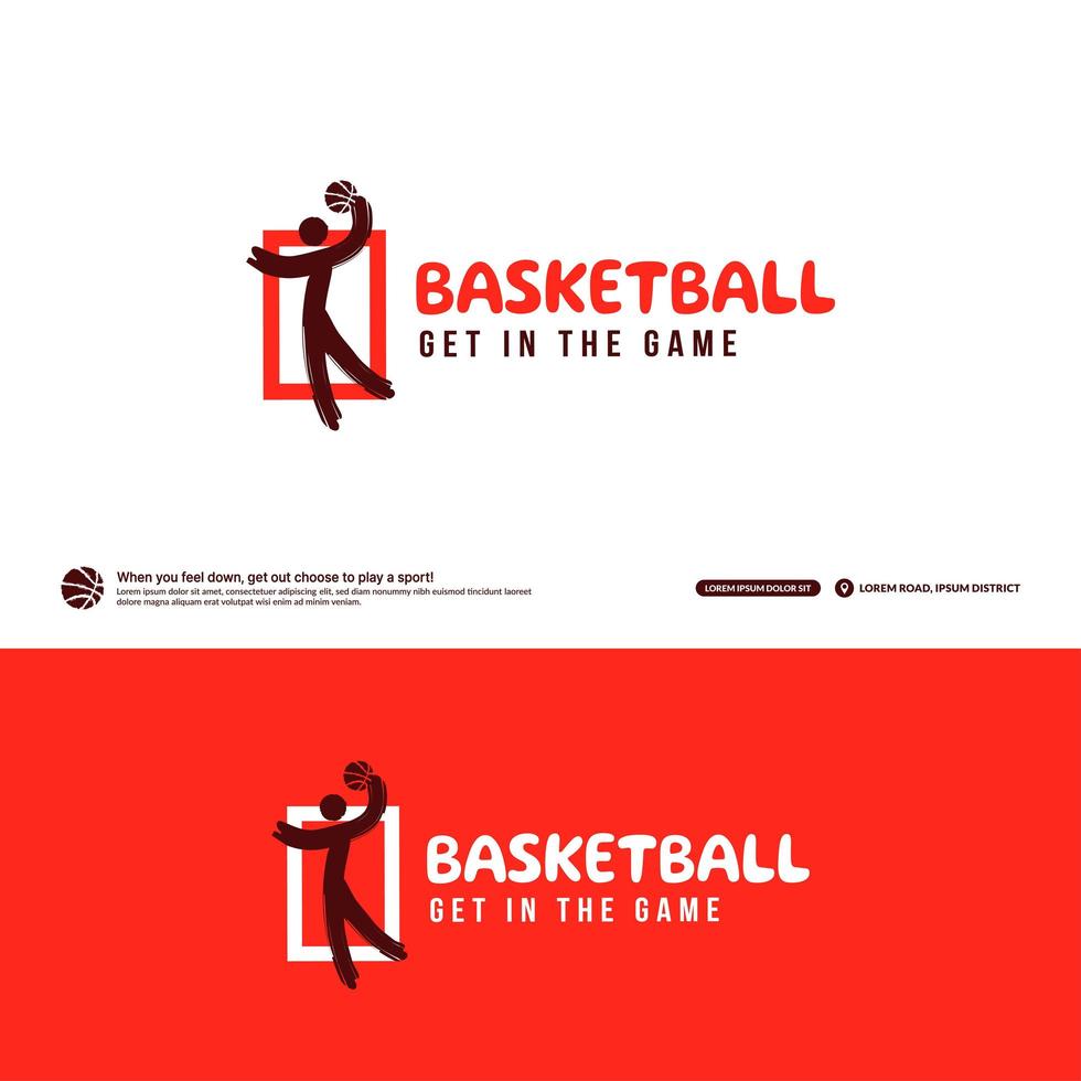 basketbal club logo ontwerpsjabloon, basketbal toernooien logo concept. basketballl team identiteit geïsoleerd op een witte achtergrond, abstracte sport symbool ontwerp vector illustraties