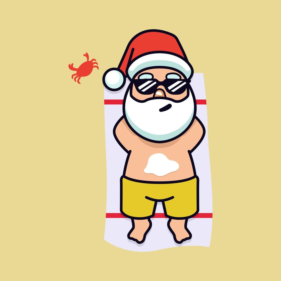 santa mascotte ontwerp vector