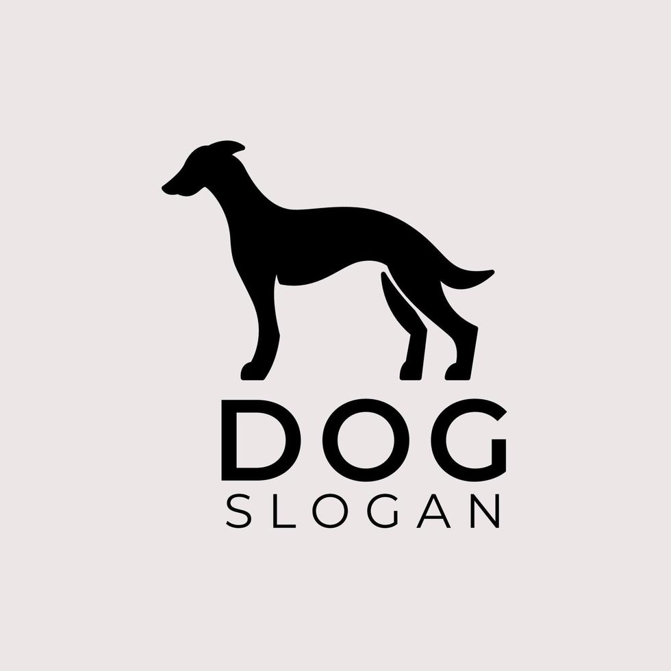 hond silhouet logo vector