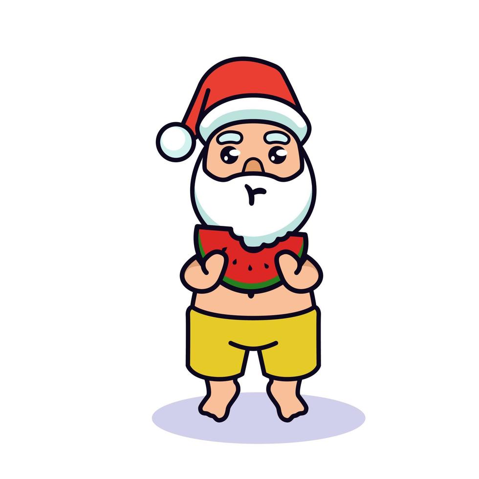 santa mascotte ontwerp vector