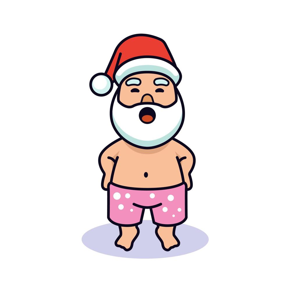 santa mascotte ontwerp vector