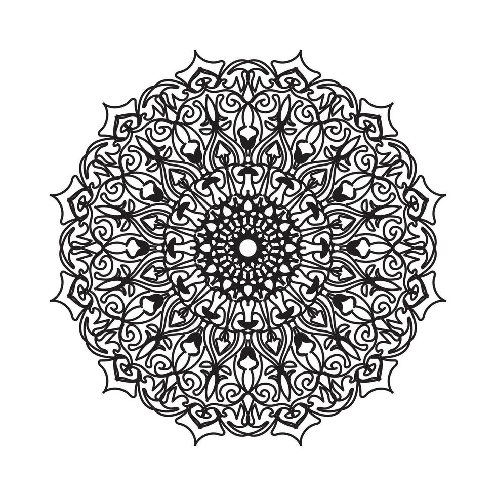 handgetekende mandala. decoratie in etnisch oosters doodle ornament vector