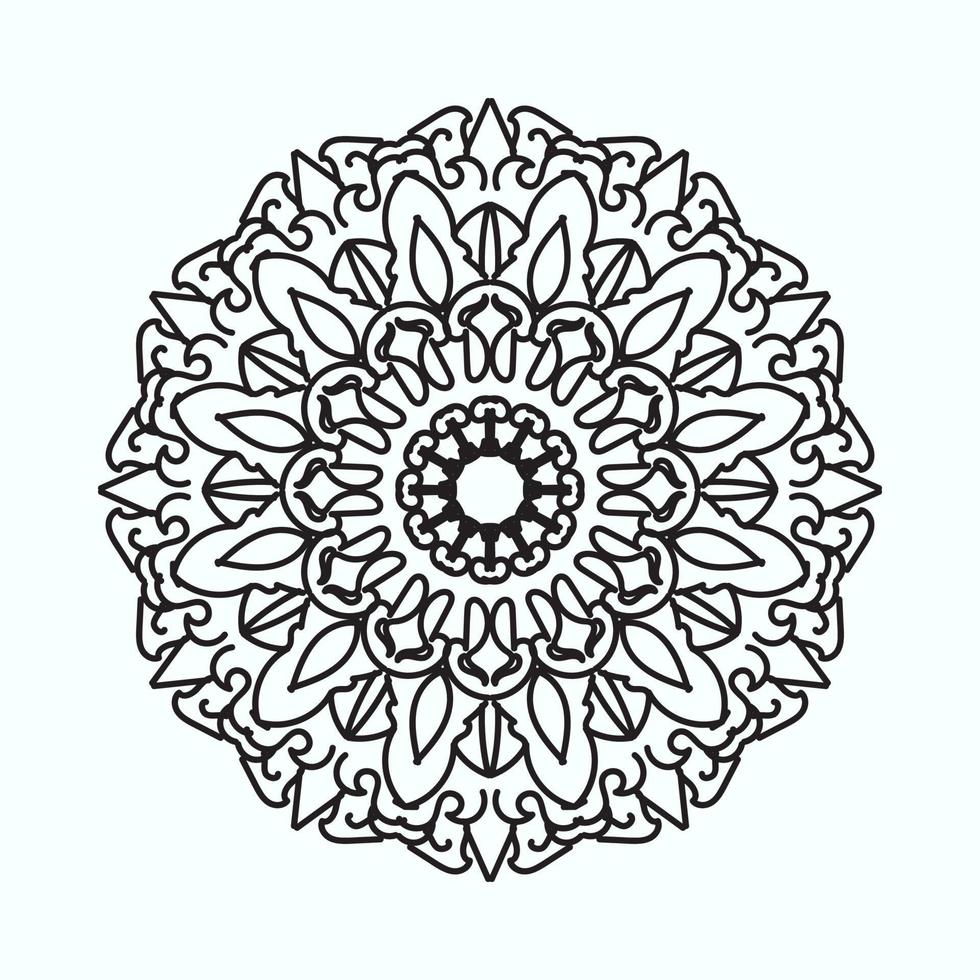 handgetekende mandala. decoratie in etnisch oosters doodle ornament vector