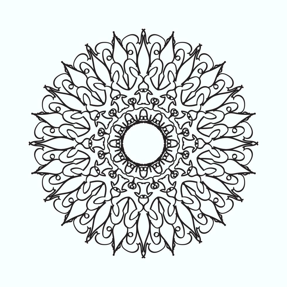 handgetekende mandala. decoratie in etnisch oosters doodle ornament vector