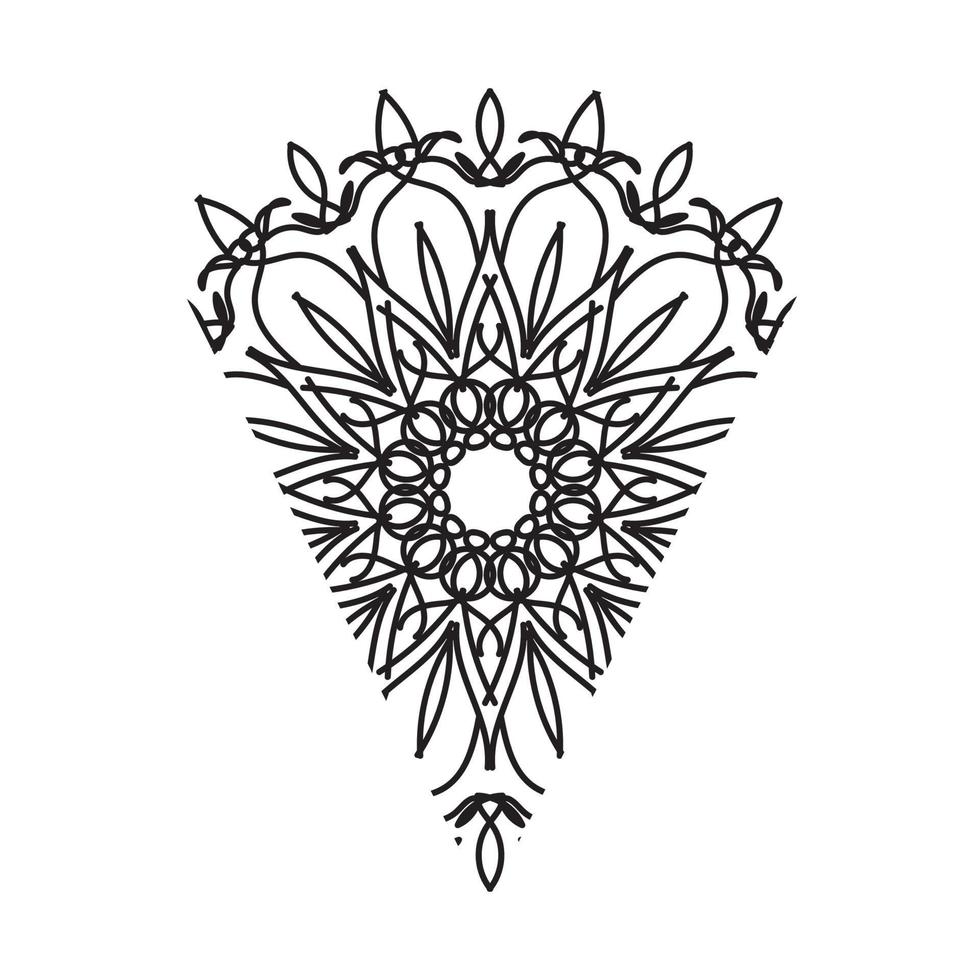 mandala vectorelement ronde ornament decoratie vector