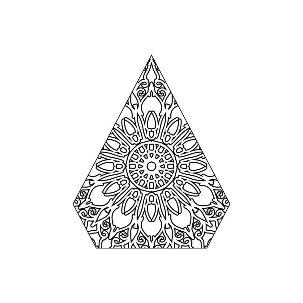 vintage Indiase mandala-kunst vector