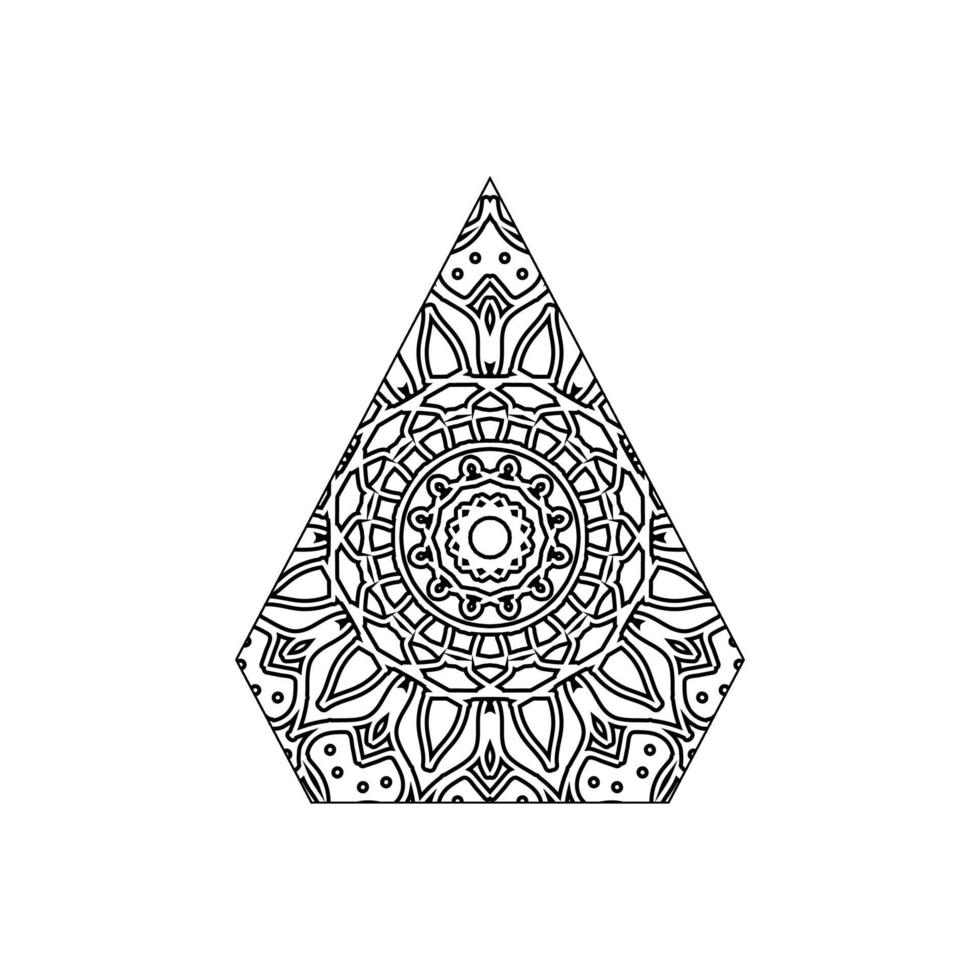 mandala vectorelement ronde ornament decoratie vector