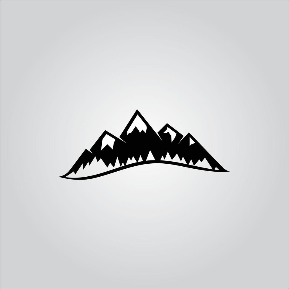 bergexpeditie-logo en bergverkenner-logo vector