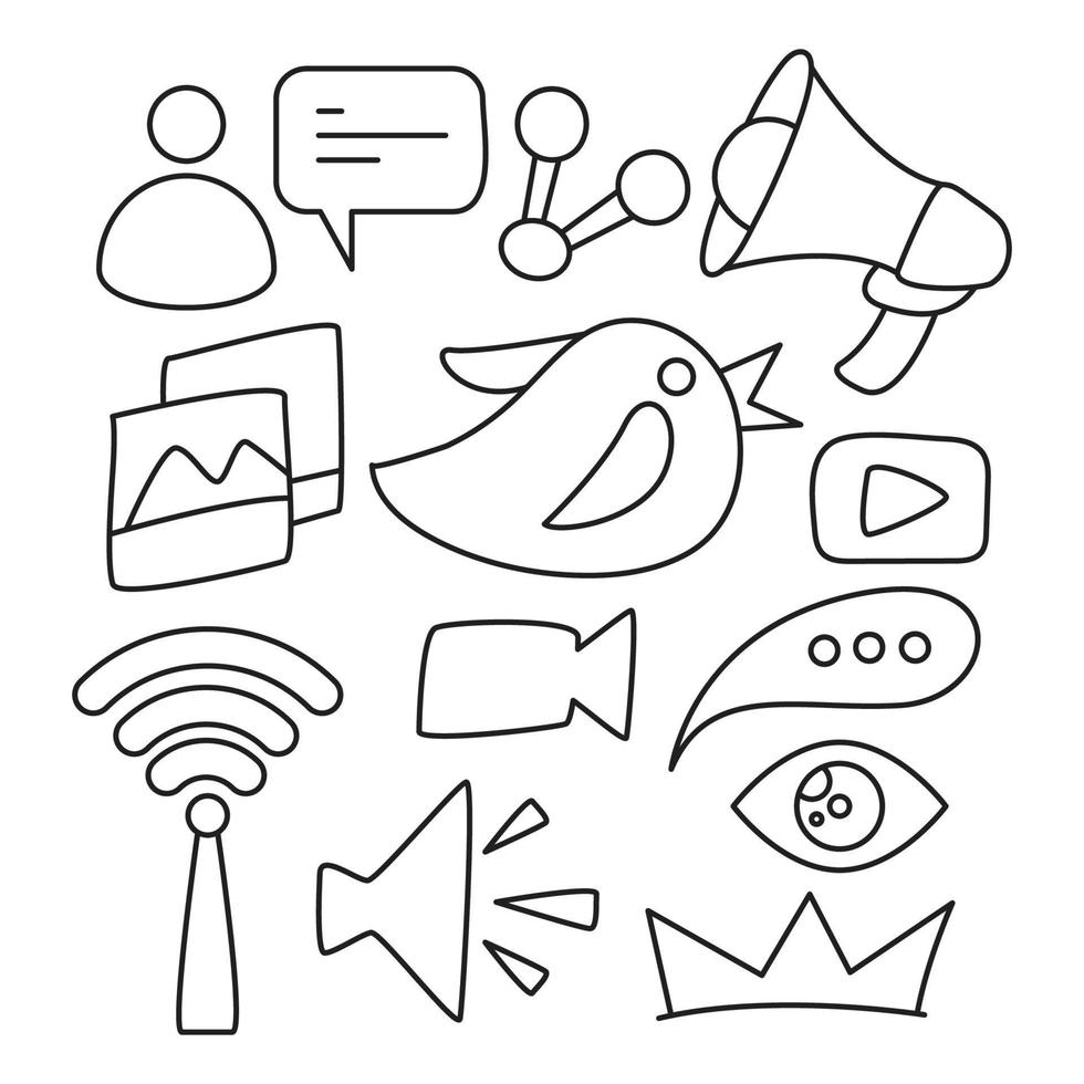 sociale media vectorillustratie vector