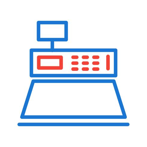 Contant geld teller pictogram ontwerp vector