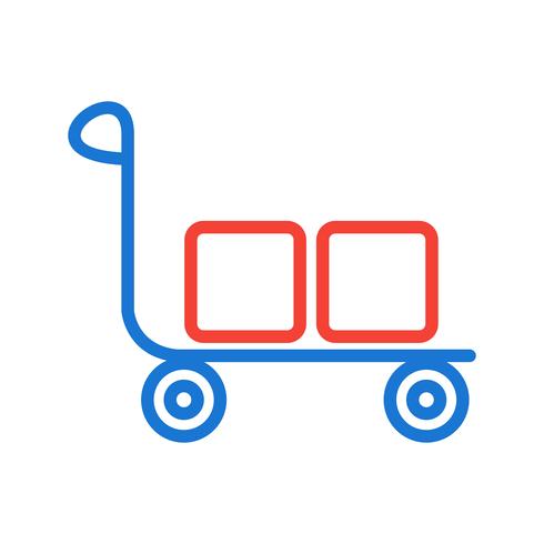 Trolley pictogram ontwerp vector