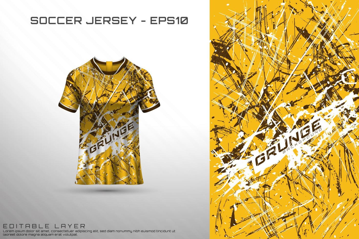 sport jersey en t-shirt sjabloon sport jersey ontwerp vector mockup.