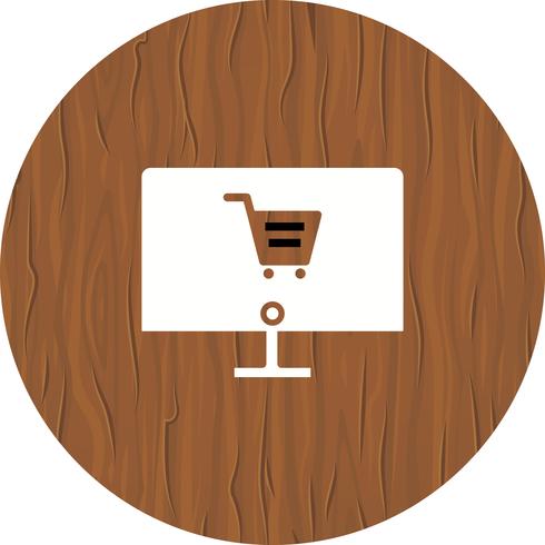 Online winkelen pictogram ontwerp vector