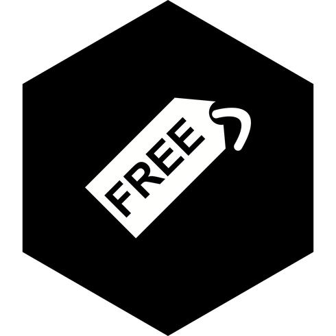 Gratis ontwerp van een tag-pictogram vector