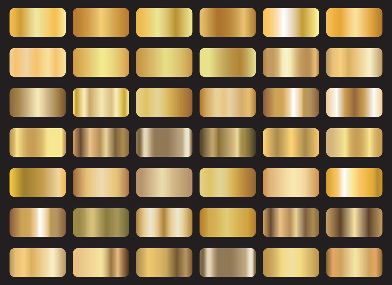 goud folie textuur achtergrond set. vector