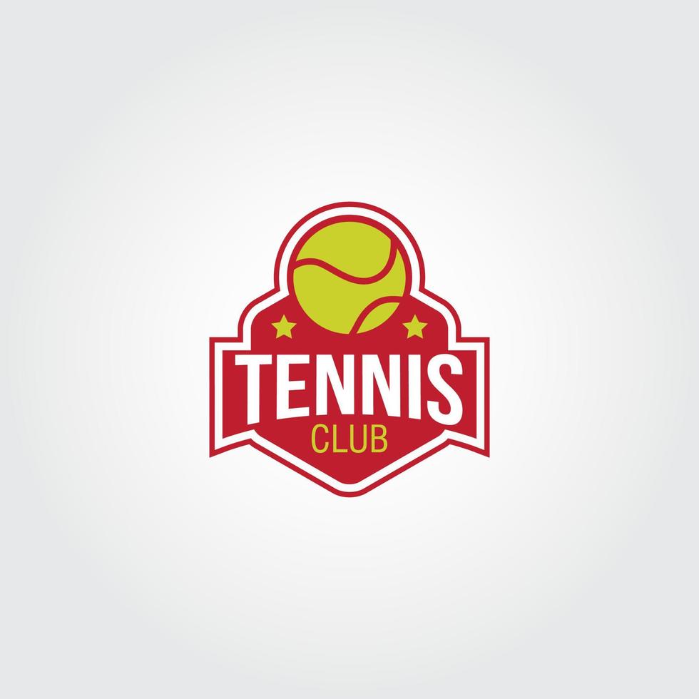 tennis logo ontwerp vector. geschikt voor uw bedrijfslogo vector
