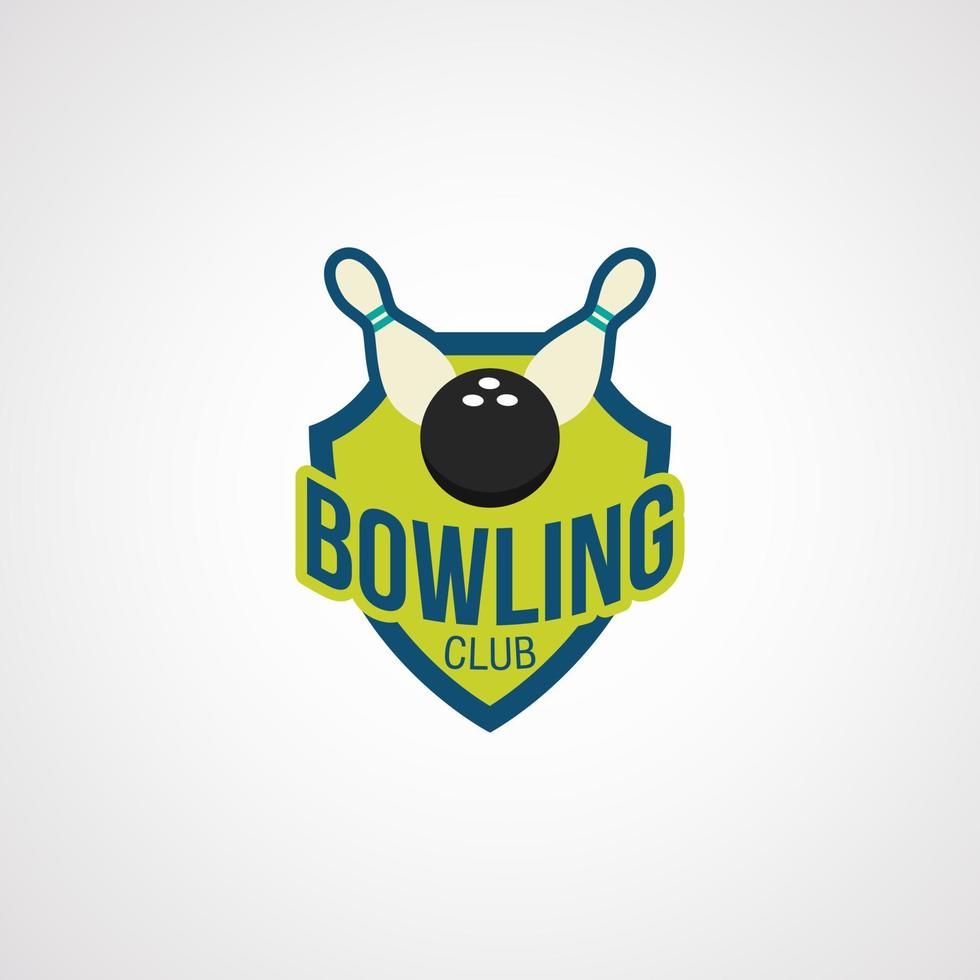 bowling logo ontwerp vector