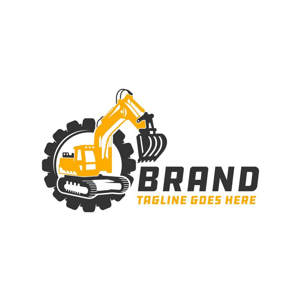 graafmachine gereedschap reparatie logo vector