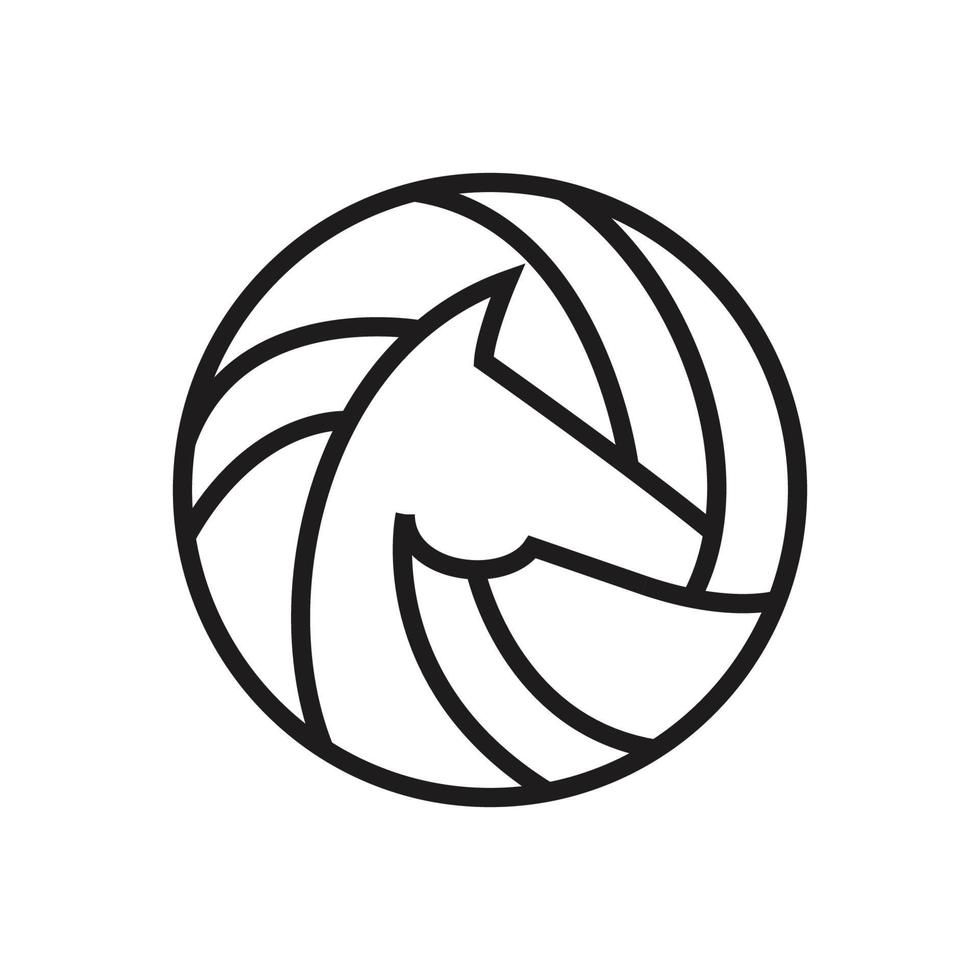 paard logo pictogram symbool vector grafisch ontwerp