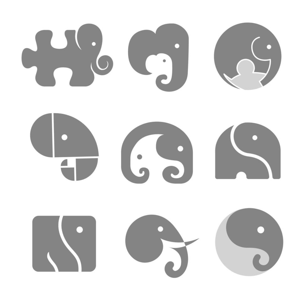 olifant logo pictogram symbool vector grafisch ontwerp